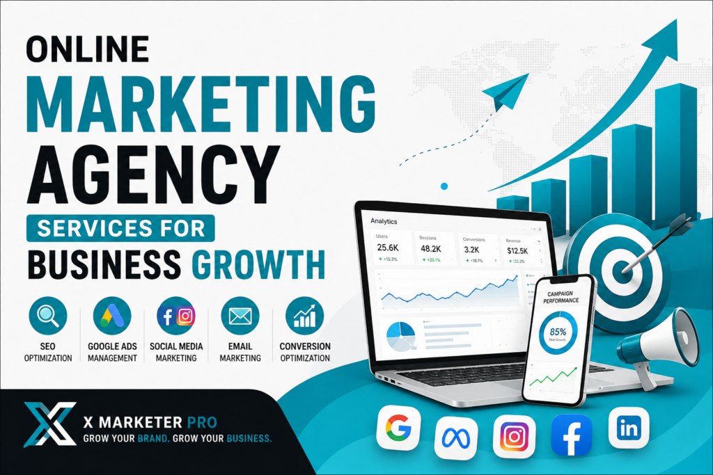Online Marketing Agency Services for Business Growth | X Marketer Pro